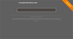 Desktop Screenshot of ecoartproductions.com